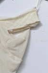 Un Morceau lace velvet stitching twists tube top UM231SZ17 PUM37